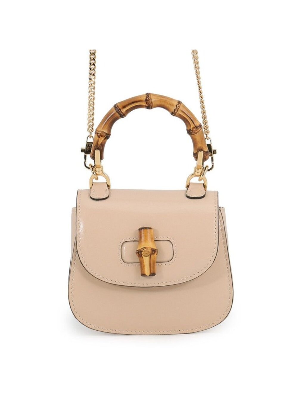 Gucci Handbag Bamboo Nano Leather 2-Way